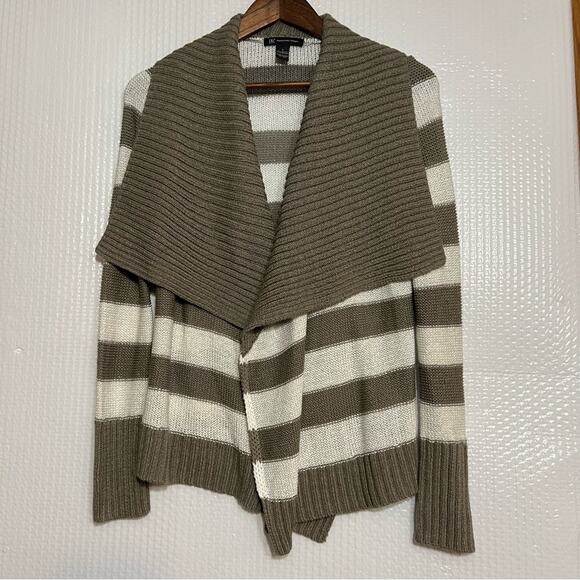 International Concepts INC  striped open front cardigan. V neckline. Small. - Picture 5 of 6